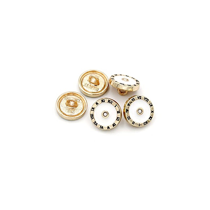 10 Pcs Round Button Small Mini Button Clock Design Pattern