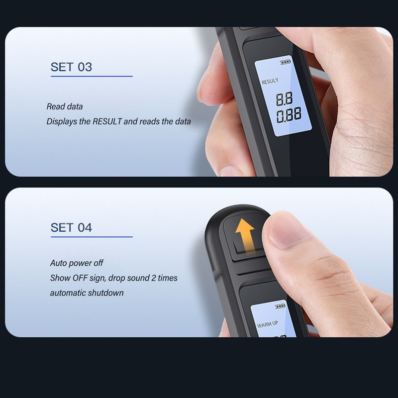 Portable Alcohol Tester Digital Display Alcohol Tester Accuracy Breath Alcohol