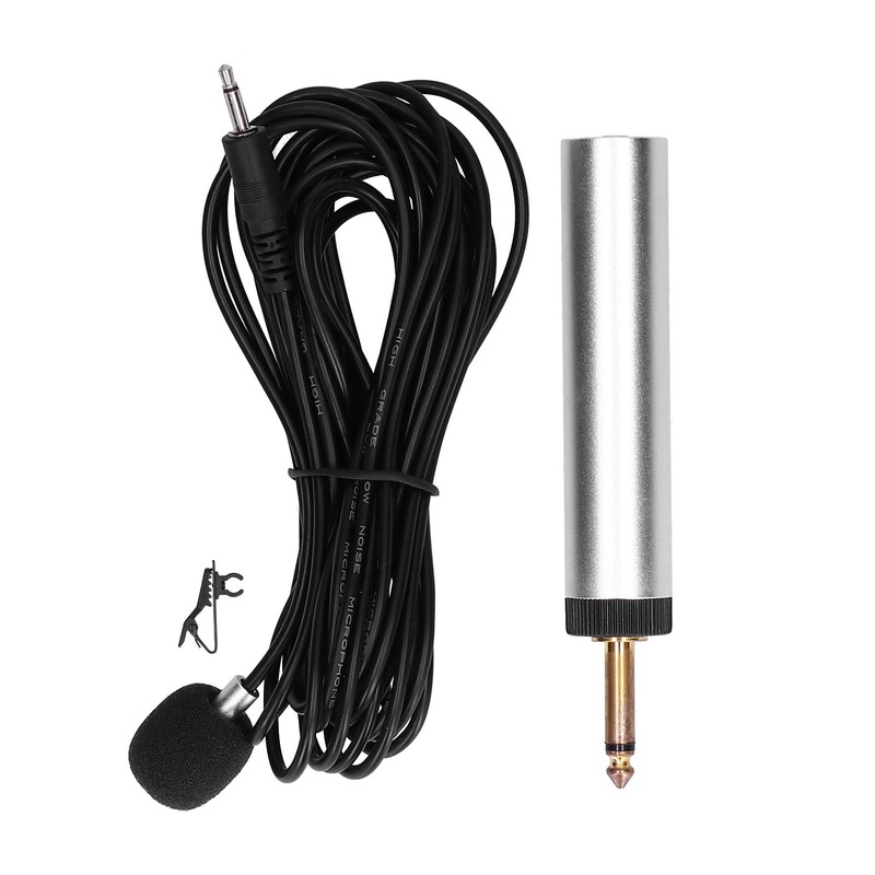Professional Condenser Microphone Lavalier Lapel Mic Clipon Instrument Microphone for