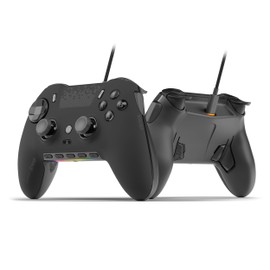 SCUF ENVISION V1 (2023) Wired PC Gaming Controller - Five Remappable G-Keys - Remappable Back Paddles - iCUE Compatible - Black