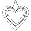 15" Wire Wreath Frame - Heart Living Wreath Form