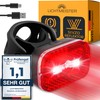 LICHTMEISTER® Rear Light Bicycle with Reflector and Brake Light Function