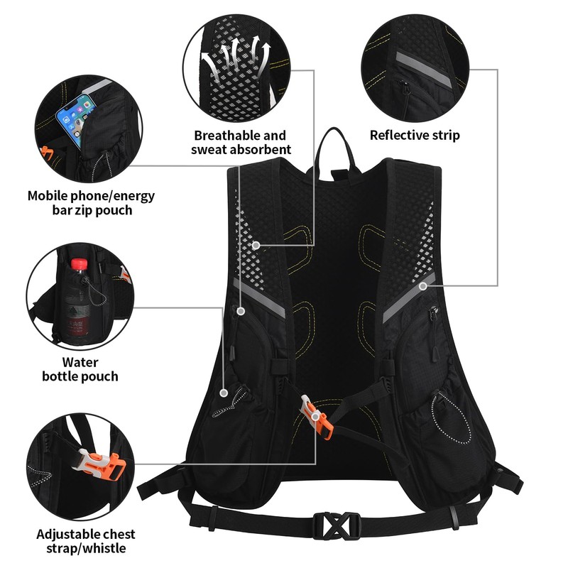 Hydration Backpack with Hydration Bladder, Running Backpack with Hydration Bladder