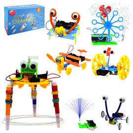 Experiments for Children from 6 7 8 9 10 11 12, Electronic Construction Kit, Experiment Box for Boys and Girls, Educational Construction Kit for Exploration (7-in-1 Experiment Box)