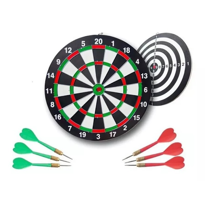 Kwalux Tiro Al Blanco Diana 6 Dardos Doble Cara 40.5cm