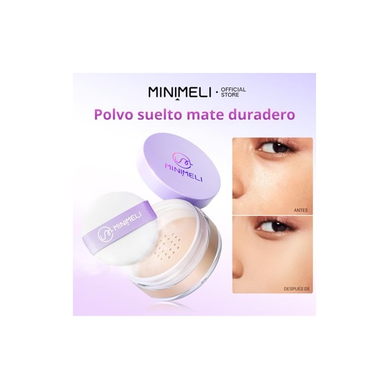 Matte Loose Powder, Polvo Suelto Ligero y Matificante, Control de