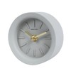 ORFOFE 1pc Industrial Style Mute Clock Light Grey Desktop Clock