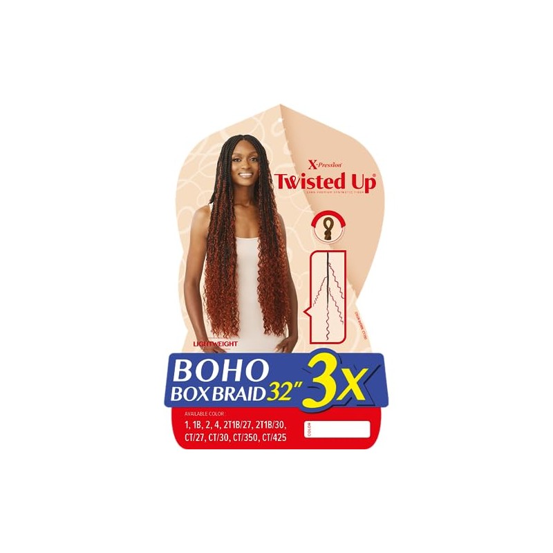Outre X-Pression - Twisted Up - Boho Box Braid 32"