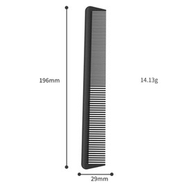 Carbon Comb, Women's and Men's Hair Cutting Comb, Beard Comb, Antistatic, Hair Comb Men & Women, Shatterproof Premium Carbon Comb, Men, 19 cm, Antistatic Fine Hair Comb, Hairdresser for Hair Cutting