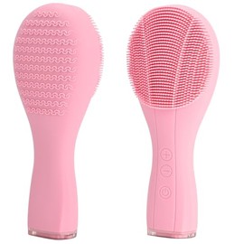 Limpiador facial inteligente de silicona, exfoliante eléctrico de silicona con espuma automática, cepillo impermeable para limpiar poros y puntos negros para hombres y mujeres.