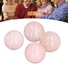 Okuyonic Esfera de Cuarzo Rosa, Tamaño de Palma, 4 Piezas,