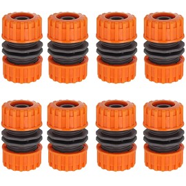 CL-Link 8 pcs Hose Connector Double Plug Hose Connector for 1/2 Inch Garden Hoses Garden Hose Connector Kit