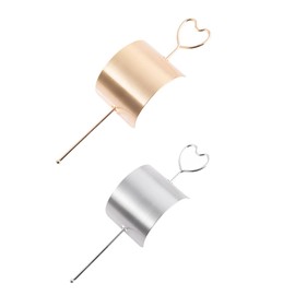 LALAFINA Glossy Geometric Hairpin Hair Cuff Bun Cage Women's Bun Holder Clips for Quick Updos Elegant Look