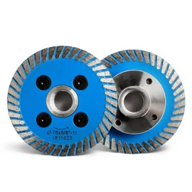 HOMESOM 75mm Diamond Cutting Blade with Removable FIange 5/8-11 Cutting Disc for Engraving Granite and Sandstone 1pc