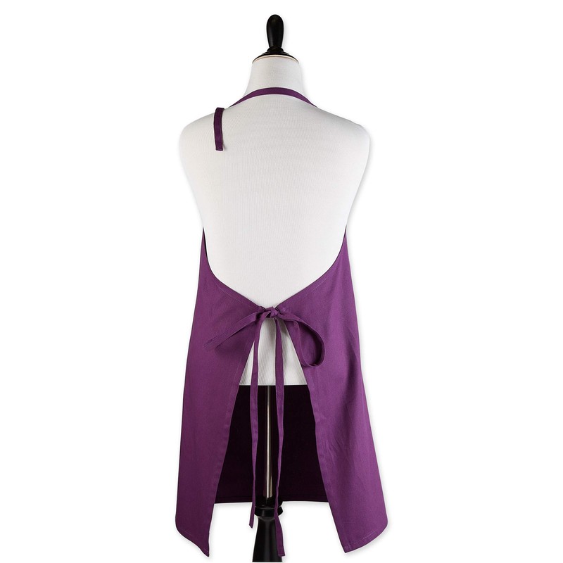 DII Everyday Basic Kitchen Collection, Plus Size Apron, Eggplant