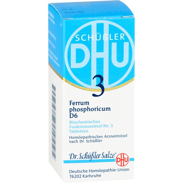 DHU Schüßler-Salz Nr. 3 Ferrum phosphoricum D6 Tabletten, 420 pcs. Tablets
