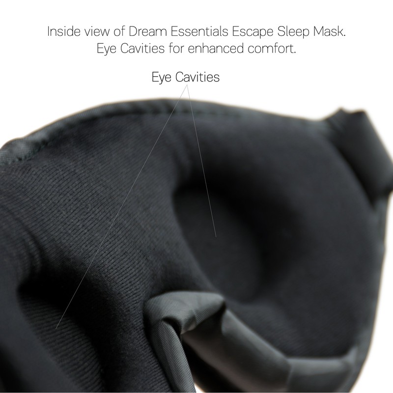 Dream Essentials, Escape 3D Sleep Mask, Earplugs, Carry Pouch Set,