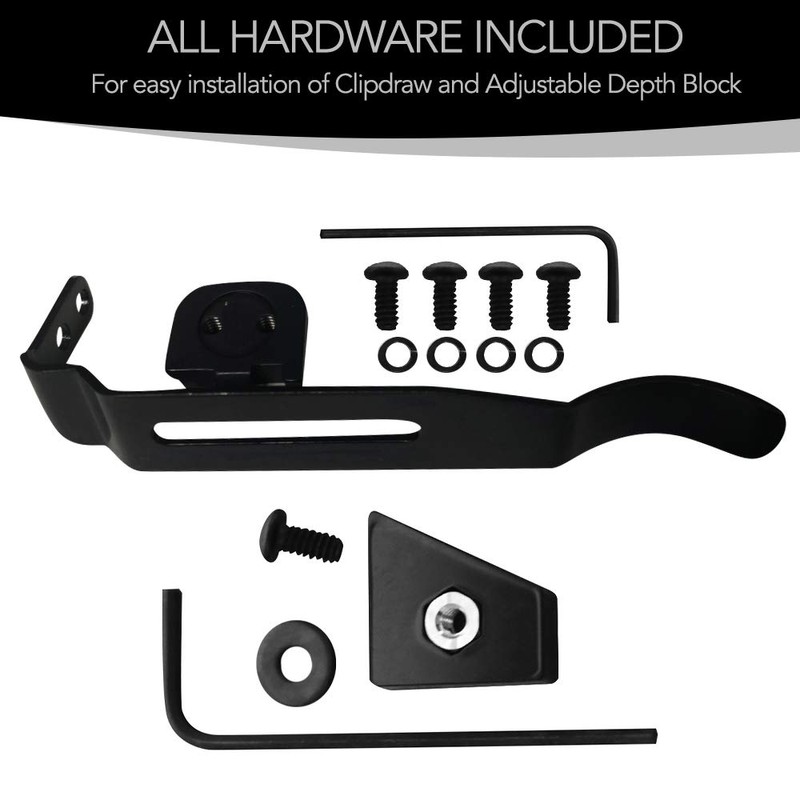 ClipDraw Gun Clip, Low Profile Slim Concealed Carry Easy Install