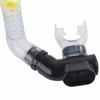 Durable Full Dry Swimming Diving Snorkel with Silicone Mouthpiece (yellow)