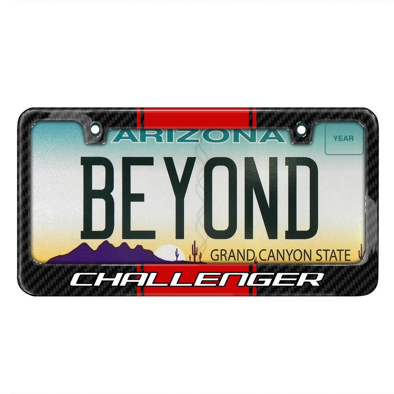 iPick Image for - Dodge Challenger Red Racing Stripe Black