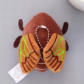 JIANEEXSQ Cute Realistic Ladybug Insect Stuffed Animal Plush Toy, Lifelike Ladybug Plush Doll, Backpack Handbag Pandent Gift (Fly)