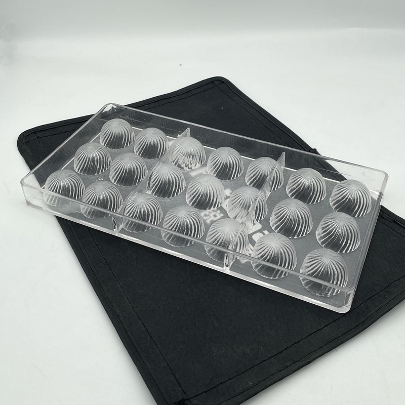 Polycarbonate 21 Cups Chocolate Bomb Mold Spiral Bullet Chocolate Bon