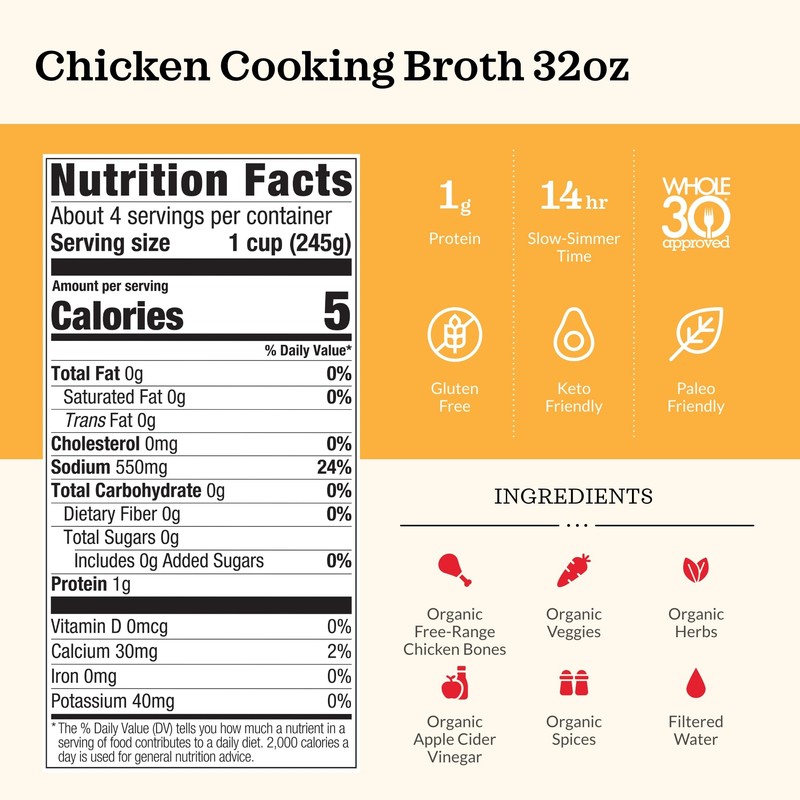 Kettle & Fire KETTLE & FIRE Organic Chicken Broth, chicken,kettle,