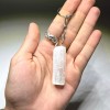 Selenite Crystal Keychain, Selenite Gemstone Keychain - PACK WITH 10