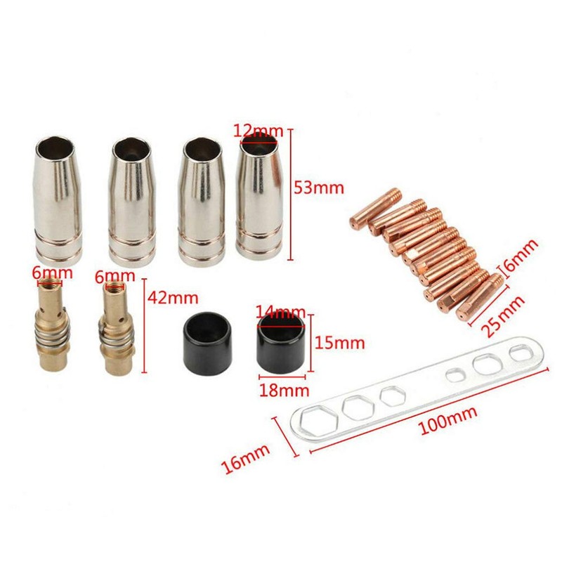 ULTECHNOVO 1set Electric Welding Accessories Kit for Torch Including Nozzle