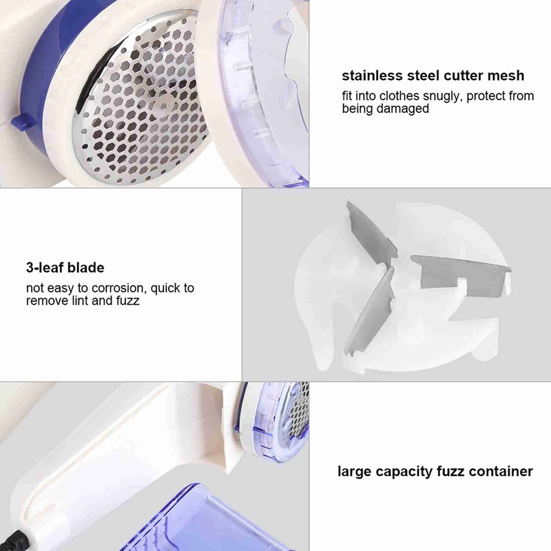 Portable Electric Fabric Clothes Sweater Lint Remover Fuzz Shaver Removing