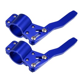 X AUTOHAUX Brand Car Turn Signal Extender Handle Extension Turn Rod Positioning Kit Rod Extension 2pcs Blue