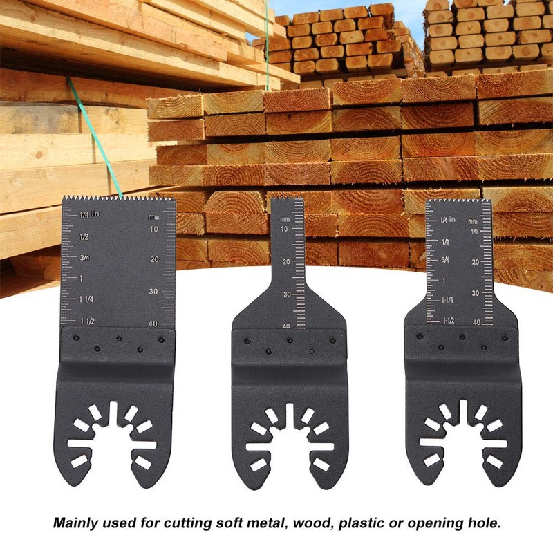 3 Pcs Oscillating Multi Tool for Metal Wood Quick Release