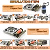 MOZODAWN Dual Fuel Camp Stove, 8000 BTU Infrared Butane &