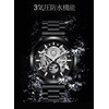 Men's Multi Function Calendar Watch Sky Non-Mechanical Boys Students Black
