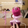Etcokei Wool Unwinder, Electric Yarn Ball Winder for Crocheting, Compact