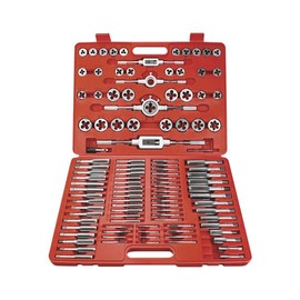 WAKUKA 110 Piece Tap and Die Set（SAE&METRIC）Threading Tool Set With Storage Case | Metric Tap and Die Set | Rethreading Kit | Tap Set | Tap and Die Kit