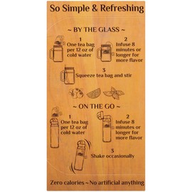 Bigelow Botanicals Cold Water Infusion Blueberry Citrus Basil Tea Bags 18 Count Box (Pack of 6), Herbal Infusion, Caffeine Free, 108 Tea Bags Total