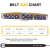 EVERBLTING Rhinestone Leopard Skull Belt Men Women Skull Leopard Belt