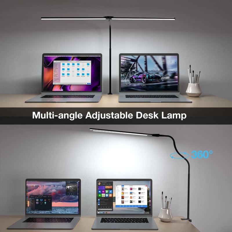 Hensam Desk Lamp for Office Home, 31.5" Desktop Lighting Bar