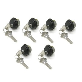 McAvory Cylinder Locks, Commercial Door Lock, Adams Rite Style, Heavy Duty, 2 Keys (Double Cylinder, Duronotic Bronze, 6 Pack)