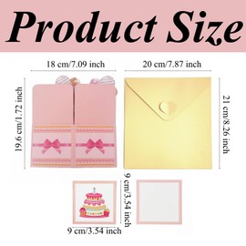 Happy Birthday Grandma Pop up Card Birthday Card with Envelope Colorful Popup Birthday Greeting for Grandma