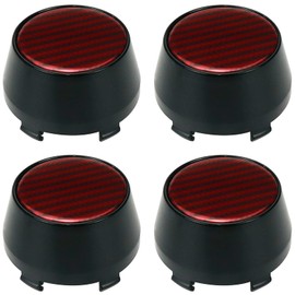 Modengzhe Wheel Center Caps,60mm Wheel Rim Hub Center Covers Center Caps Replacement 36mm Height with 50mm Lug to Lug Dia,Red,Pack of 4