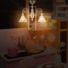 Toyvian Mini Chandelier for Dollhouse: 1/12 Scale Dollhouse Ceiling Light