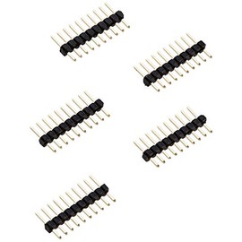 Delock 10 Pin Header 1.27mm Pitch 1 Row Straight (Pack of 5)