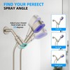 Hibbent Adjustable Shower Head Holder Bathroom Handheld Shower head Bracket
