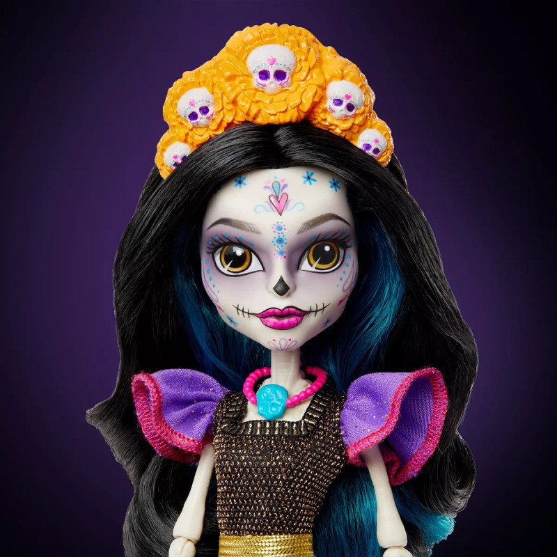 Monster High Muñeca Skelita Calaveras Con Hermoso Vestido
