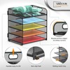 2 Pack Letter Tray Paper Organizer 5-Tier Desk Organizer File