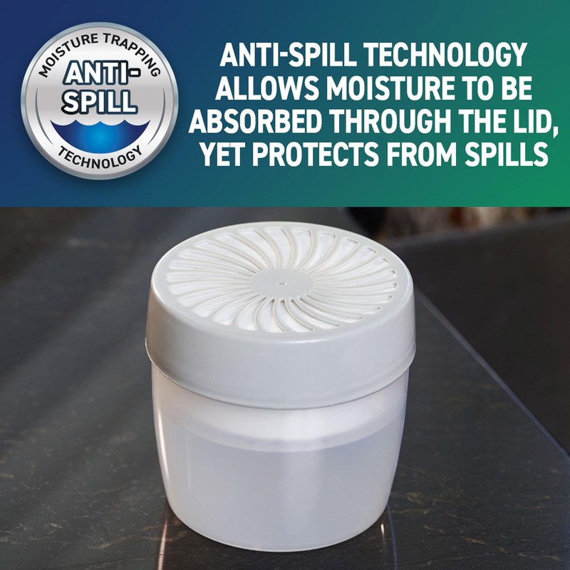 Concrobium 378490 Moisture Grabbers Moisture Absorber Refillable Container, Fragrance Free