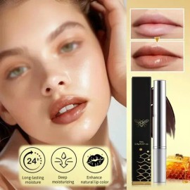 Pmiel, Lápiz Labial De Miel Negra, Hidratante Y Humectante