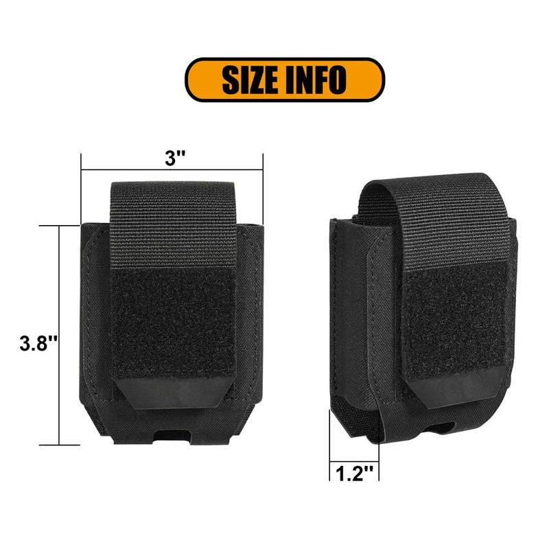 KRYDEX MOLLE Handcuff Pouch,Handcuff Case for Duty Belt MOLLE Vest